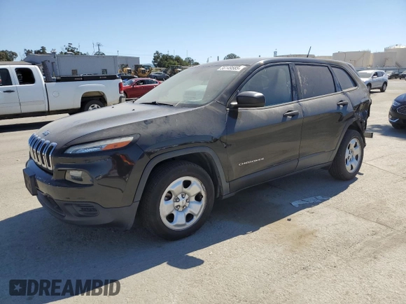 2016 Jeep Cherokee Altitude with VIN 1C4PJLAB2GW126428, listed as a Copart auction lot 56149585 with 214,359 mi miles and Salvage Title. Bid and sale history available at DreamBid. Image 1.