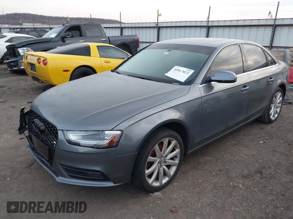 2013 Audi A4 Premium Plus z VIN WAUEFAFL6DA057358, wystawiony jako IAAI lot #40967023 z przebiegiem 154 509 mil mil oraz . Historia ofert i sprzedaży dostępna na DreamBid. Obrazek 2.