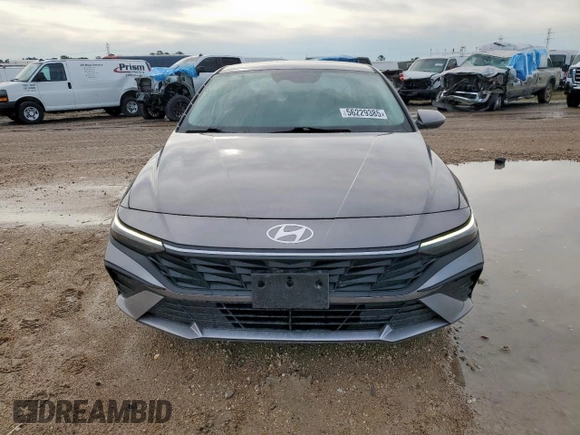 2024 Hyundai Elantra SEL with VIN KMHLM4DG5RU693830, listed as a Copart auction lot 56229385 with 23,682 mi miles and Salvage title. Bid and sale history available at DreamBid. Image 5.