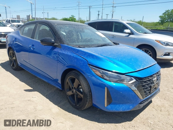 2025 Nissan Sentra SR with VIN 3N1AB8DVXSY291251, listed as a IAAI auction lot 41952362 with 2,802 mi miles and . Bid and sale history available at DreamBid. Image 1.