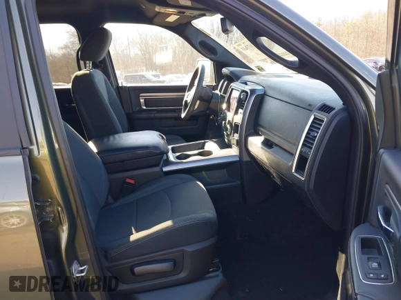 2021 Ram 1500 Warlock with VIN 1C6RR7GT9MS596989, listed as a IAAI auction lot 41673633 with 45,592 mi miles and . Bid and sale history available at DreamBid. Image 5.