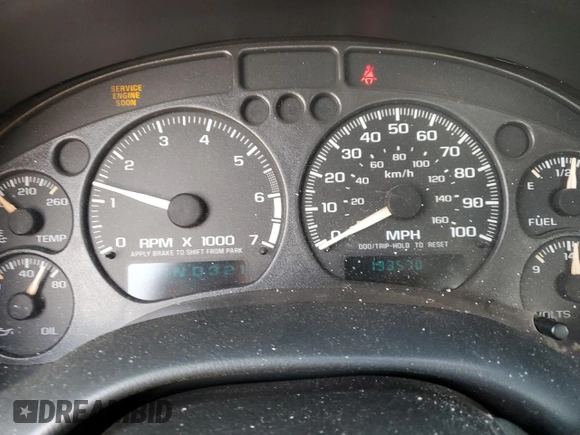 2003 GMC Sonoma with VIN 1GTCS19H138149514, listed as a Copart auction lot 45672985 with 193,570 mi miles and Salvage Title. Bid and sale history available at DreamBid. Image 9.