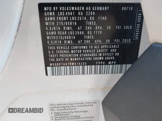 2011 Volkswagen Tiguan SEL with VIN WVGBV7AX7BW515233, listed as a IAAI auction lot 41234933 with 170,674 mi miles and . Bid and sale history available at DreamBid. Image 9.