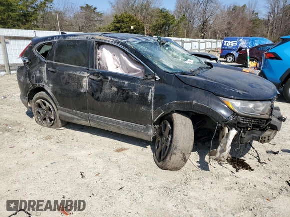 2017 Honda CR-V EX-L with VIN 2HKRW2H85HH630445, listed as a Copart auction lot 47944955 with 125,800 mi miles and Salvage Title. Bid and sale history available at carsss.com. Image 4.