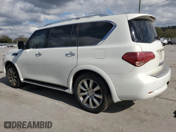 2012 Infiniti QX56 8-passenger with VIN JN8AZ2NDXC9716412, listed as a Copart auction lot 78331614 with 198,909 mi miles and Clean Title. Bid and sale history available at carsss.com. Image 2.