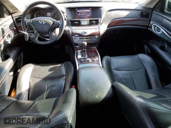 2013 Infiniti M37 with VIN JN1BY1AR7DM602593, listed as a Copart auction lot 76594594 with 118,994 mi miles and Salvage Title. Bid and sale history available at carsss.com. Image 8.