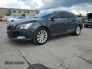 2014 Buick LaCrosse Leather with VIN 1G4GB5G39EF177040, listed as a Copart auction lot 54257695 with 128,690 mi miles and Salvage Title. Bid and sale history available at DreamBid. Image 1.