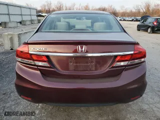 2013 Honda Civic Sdn LX with VIN 19XFB2F50DE091609, listed as a Copart auction lot 78881994 with 208,505 mi miles and Salvage Title. Bid and sale history available at carsss.com. Image 6.