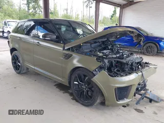 2021 Land Rover Range Rover Sport SVR with VIN SALWZ2RE1MA781663, listed as a IAAI auction lot 42383778 with Not provided miles and . Bid and sale history available at DreamBid. Image 1.