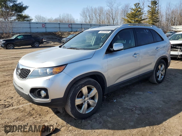 2013 Kia Sorento EX with VIN 5XYKU4A68DG347146, listed as a Copart auction lot 48263405 with 129,198 mi miles and Clean Title. Bid and sale history available at DreamBid. Image 1.