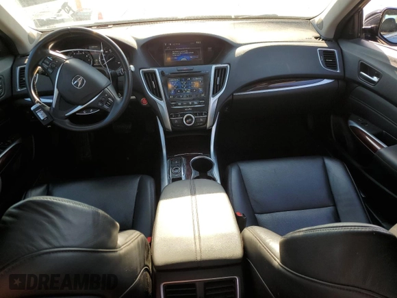 2015 Acura TLX Advance with VIN 19UUB2F79FA009585, listed as a Copart auction lot 48476795 with 89,985 mi miles and Salvage title. Bid and sale history available at DreamBid. Image 8.
