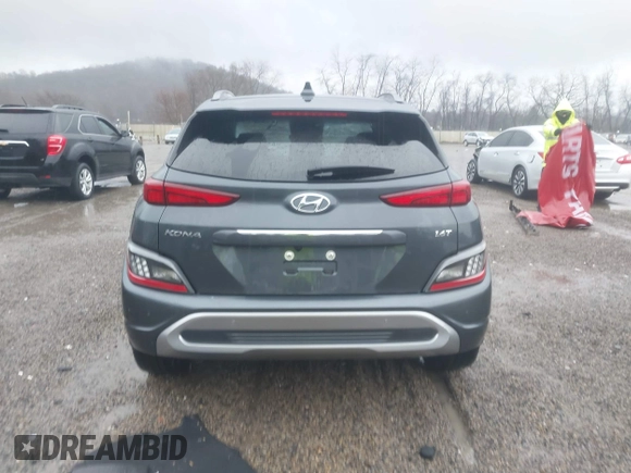 2022 Hyundai Kona Limited with VIN KM8K53A3XNU876882, listed as a IAAI auction lot 41223202 with 40,008 mi miles. Bid and sale history available at carsss.com. Image 17.