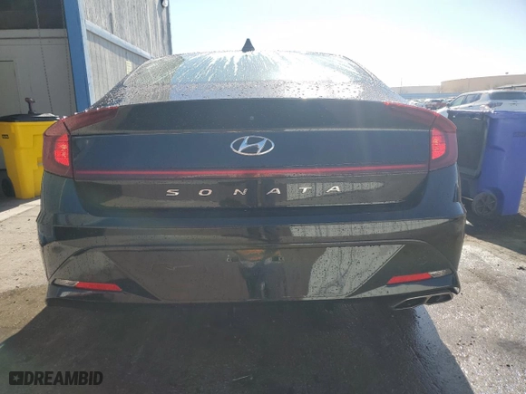 2021 Hyundai Sonata SEL with VIN KMHL64JA5MA165712, listed as a Copart auction lot 44232555 with 104,009 mi miles and Clean Title. Bid and sale history available at carsss.com. Image 6.