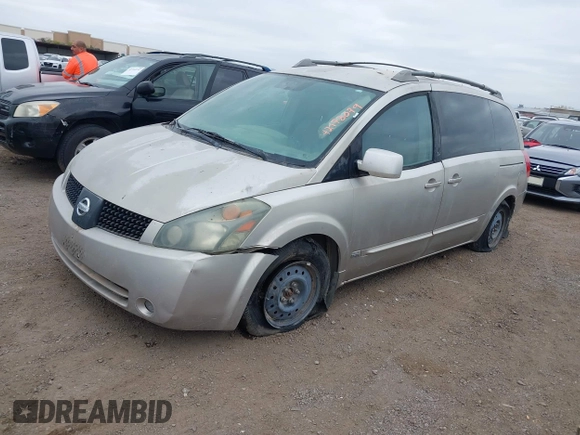 2006 Nissan Quest S Special Edition z VIN 5N1BV28U86N100058, wystawiony jako IAAI lot #42178079 z przebiegiem Nie podano mil oraz . Historia ofert i sprzedaży dostępna na DreamBid. Obrazek 2.