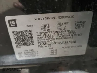 2019 Chevrolet Tahoe LS with VIN 1GNSCAKC8KR287218, listed as a Copart auction lot 45113675 with 58,777 mi miles and Salvage Title. Bid and sale history available at carsss.com. Image 12.