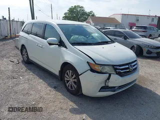 2015 Honda Odyssey EX z VIN 5FNRL5H40FB037062, wystawiony jako IAAI lot #41869021 z przebiegiem 126 478 mil mil oraz . Historia ofert i sprzedaży dostępna na DreamBid. Obrazek 1.