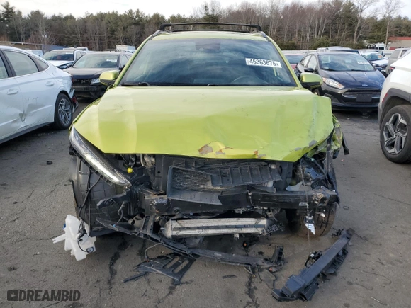 2020 Hyundai Kona Limited with VIN KM8K3CA59LU486487, listed as a Copart auction lot 45363675 with 76,392 mi miles and Salvage Title. Bid and sale history available at carsss.com. Image 5.