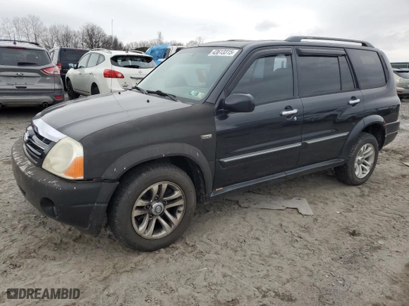 2004 Suzuki XL-7 LX with VIN JS3TX92V344110661, listed as a Copart auction lot 43613315 with 143,334 mi miles and Salvage Title. Bid and sale history available at carsss.com. Image 1.