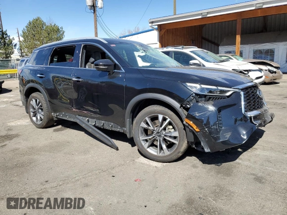 2023 Infiniti QX60 Luxe z VIN 5N1DL1FS1PC364424, wystawiony jako Copart lot #49668195 z przebiegiem 37 364 mil mil oraz Szkoda całkowita • Salvage title. Historia ofert i sprzedaży dostępna na DreamBid. Obrazek 4.