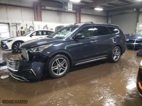 2017 Hyundai Santa Fe Limited Ultimate with VIN KM8SRDHF4HU214147, listed as a Copart auction lot 47826645 with 89,694 mi miles and Salvage Title. Bid and sale history available at carsss.com. Image 1.