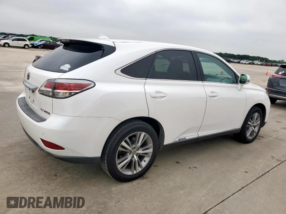 2015 Lexus RX 450h with VIN 2T2ZB1BA2FC003943, listed as a Copart auction lot 51186155 with 102,272 mi miles and Salvage title. Bid and sale history available at DreamBid. Image 3.