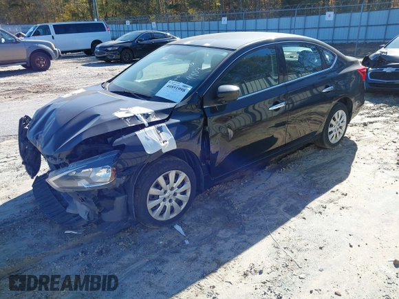 2016 Nissan Sentra S with VIN 3N1AB7AP6GY319909, listed as a IAAI auction lot 40891998 with 99,381 mi miles. Bid and sale history available at carsss.com. Image 2.