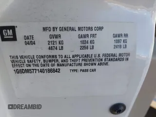 2004 Cadillac CTS with VIN 1G6DM577140186842, listed as a IAAI auction lot 41824732 with 151,858 mi miles. Bid and sale history available at carsss.com. Image 9.