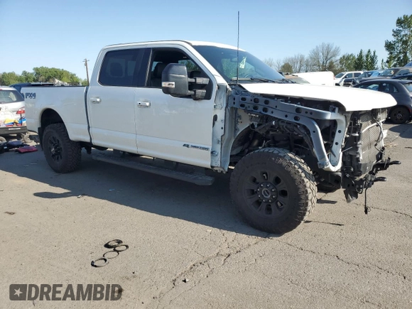 2022 Ford F-350 XL with VIN 1FT8W3BT2NEC89662, listed as a Copart auction lot 54242585 with 14,369 mi miles and Salvage title. Bid and sale history available at DreamBid. Image 4.