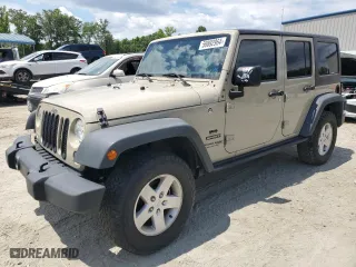 2018 Jeep Wrangler JK Unlimited Sport S with VIN 1C4BJWDG6JL810829, listed as a Copart auction lot 59892964 with 83,005 mi miles and Salvage Title. Bid and sale history available at carsss.com. Image 1.