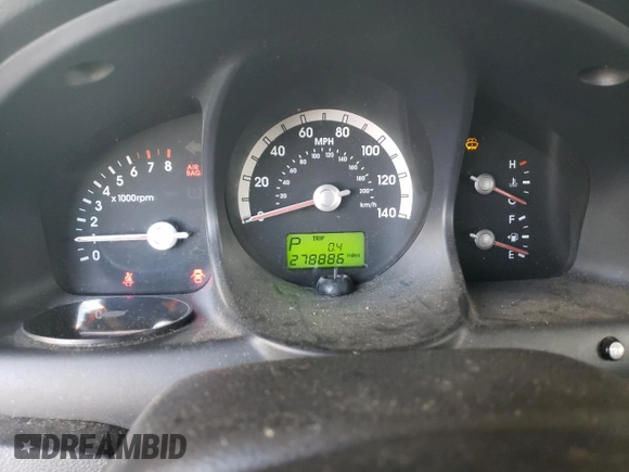 2005 Kia Sportage LX with VIN KNDJF723957135799, listed as a Copart auction lot 76531124 with 278,886 mi miles and Clean Title. Bid and sale history available at carsss.com. Image 9.