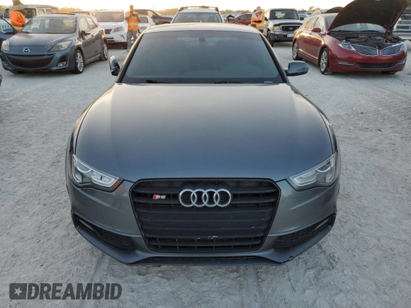2014 Audi S5 Premium Plus with VIN WAUCGAFR7EA011581, listed as a Copart auction lot 75203614 with 0 mi miles and Salvage Title. Bid and sale history available at carsss.com. Image 5.