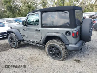 2022 Jeep Wrangler Sport S with VIN 1C4GJXAG2NW195751, listed as a Copart auction lot 44842615 with 42,289 mi miles and Salvage title. Bid and sale history available at DreamBid. Image 2.