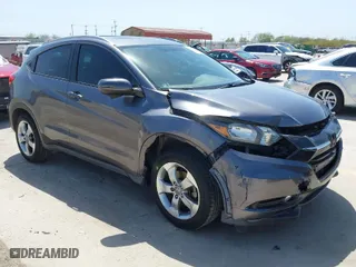 2016 Honda HR-V EX-L w/Navi with VIN 3CZRU5H70GM722645, listed as a IAAI auction lot 41806656 with 93,680 mi miles. Bid and sale history available at carsss.com. Image 1.
