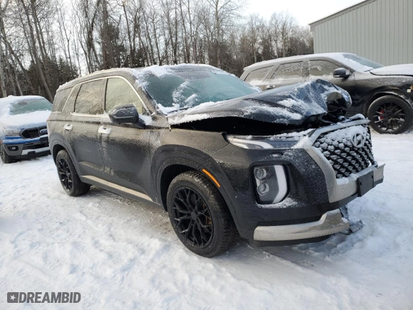 2022 Hyundai Palisade Ultimate Calligraphy with VIN KM8R5DHE5NU375880, listed as a Copart auction lot 87436684 with 71,724 mi miles and Salvage Title. Bid and sale history available at carsss.com. Image 4.