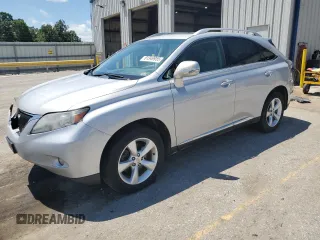 2010 Lexus RX 350 with VIN 2T2BK1BA7AC059483, listed as a Copart auction lot 61349955 with 279,992 mi miles and Salvage title. Bid and sale history available at DreamBid. Image 1.