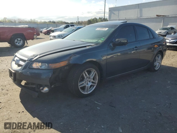 2007 Acura TL with VIN 19UUA66287A028158, listed as a Copart auction lot 51500645 with 249,164 mi miles and Salvage Title. Bid and sale history available at carsss.com. Image 1.