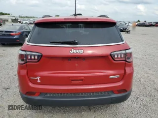 2018 Jeep Compass Altitude with VIN 3C4NJCBBXJT503252, listed as a Copart auction lot 54716095 with 72,889 mi miles and Salvage title. Bid and sale history available at DreamBid. Image 6.