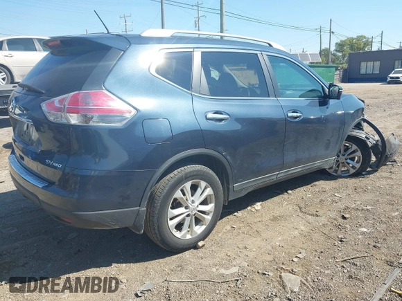 2015 Nissan Rogue SL with VIN 5N1AT2MV1FC852888, listed as a IAAI auction lot 40270127 with 132,354 mi miles and . Bid and sale history available at carsss.com. Image 4.