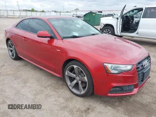 2014 Audi S5 Prestige z VIN WAUVGAFR9EA059415, wystawiony jako IAAI lot #42136897 z przebiegiem 95 667 mil mil oraz . Historia ofert i sprzedaży dostępna na DreamBid. Obrazek 1.
