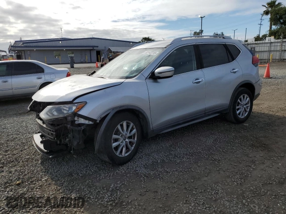 2017 Nissan Rogue SV with VIN KNMAT2MT6HP519312, listed as a Copart auction lot 53142215 with 155,958 mi miles and Salvage Title. Bid and sale history available at carsss.com. Image 1.