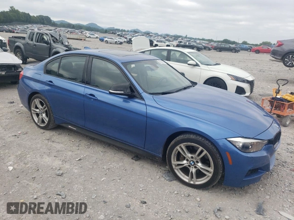 2015 BMW 3 Series 328i xDrive with VIN WBA3B5G50FNS12329, listed as a Copart auction lot 62928215 with 146,562 mi miles and Salvage title. Bid and sale history available at DreamBid. Image 4.