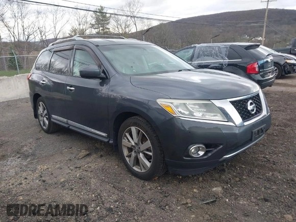 2013 Nissan Pathfinder SV with VIN 5N1AR2MM4DC677992, listed as a IAAI auction lot 42055683 with 195,113 mi miles and . Bid and sale history available at DreamBid. Image 1.