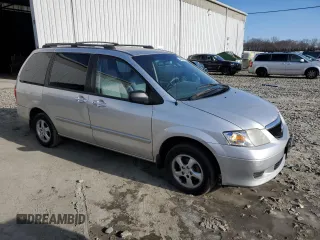 2002 Mazda MPV LX with VIN JM3LW28A520307520, listed as a Copart auction lot 44995145 with 139,593 mi miles and Salvage Title. Bid and sale history available at carsss.com. Image 4.