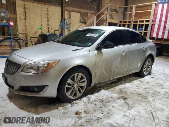 2016 Buick Regal Premium I with VIN 2G4GR5EX2G9168998, listed as a Copart auction lot 44023195 with 140,589 mi miles and Salvage Title. Bid and sale history available at DreamBid. Image 1.
