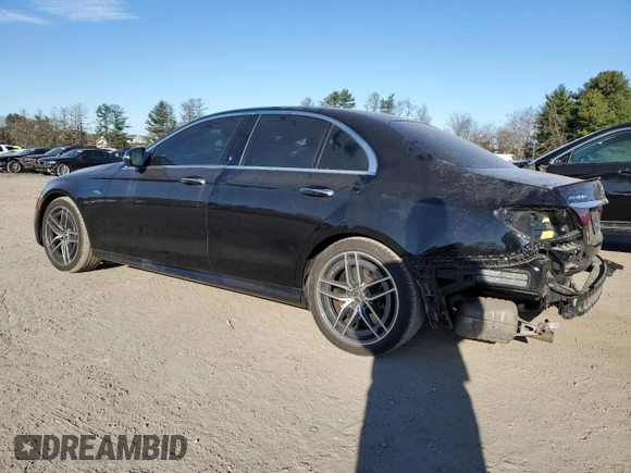 2021 Mercedes-Benz E 53 AMG with VIN W1KZF6BB6MA936959, listed as a Copart auction lot 50154255 with 55,688 mi miles and Salvage Title. Bid and sale history available at DreamBid. Image 2.