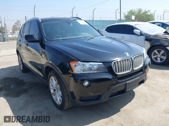 2013 BMW X3 xDrive28i with VIN 5UXWX9C5XD0A27165, listed as a IAAI auction lot 42052413 with 104,926 mi miles and . Bid and sale history available at DreamBid. Image 1.