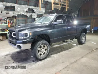 2008 Dodge Ram 2500 SLT with VIN 3D7KS28A58G180665, listed as a Copart auction lot 50392165 with 167,332 mi miles and Salvage Title. Bid and sale history available at carsss.com. Image 1.