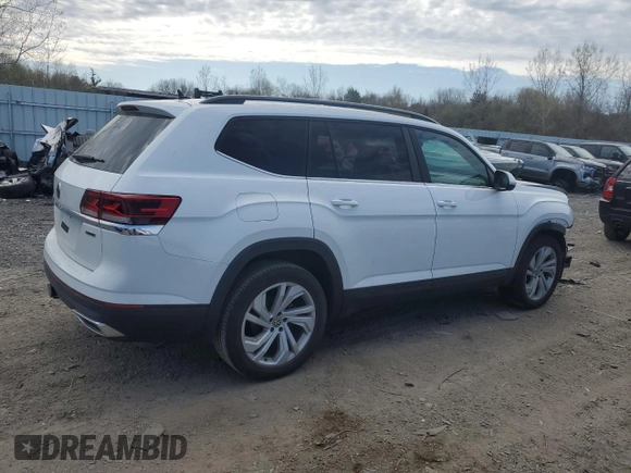 2022 Volkswagen Atlas SE with VIN 1V2HR2CAXNC501023, listed as a Copart auction lot 54332075 with 40,966 mi miles and Salvage title. Bid and sale history available at DreamBid. Image 3.