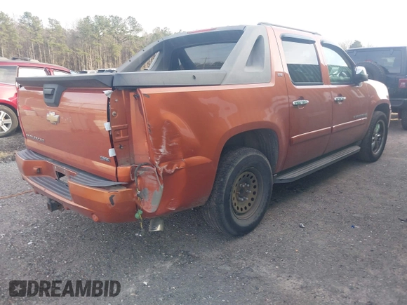 2008 Chevrolet Avalanche 2LT with VIN 3GNFK12308G264917, listed as a IAAI auction lot 41605807 with 217,462 mi miles and . Bid and sale history available at DreamBid. Image 4.