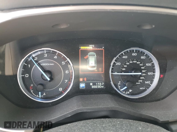 2019 Subaru Ascent Touring with VIN 4S4WMARD3K3430595, listed as a Copart auction lot 60341265 with 89,230 mi miles and Salvage title. Bid and sale history available at DreamBid. Image 9.